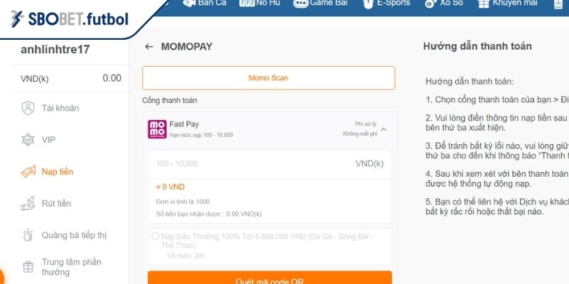 Nạp Rút Tiền 3 Những lưu ý quan trọng khi thực hiện nạp rút tiền SBOBET