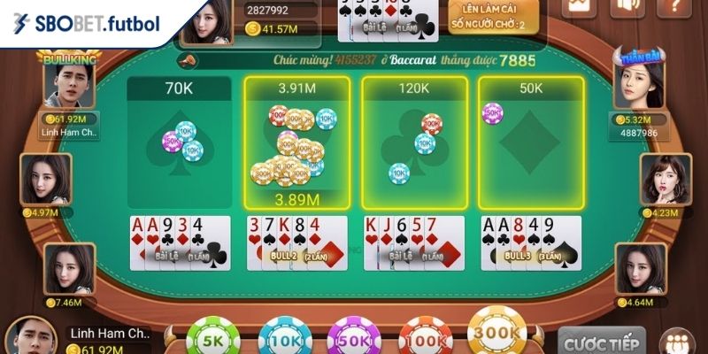 Cách chơi bài Bull Bull SBOBET tận dụng các lá mạnh