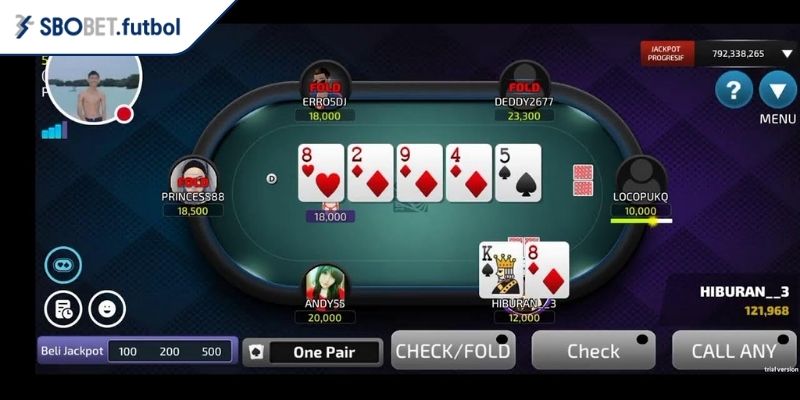 Thử sức ván Poker hấp dẫn